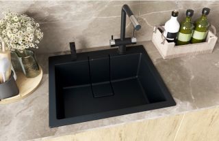 Кухонная мойка Florentina Ривьера 600 чёрный